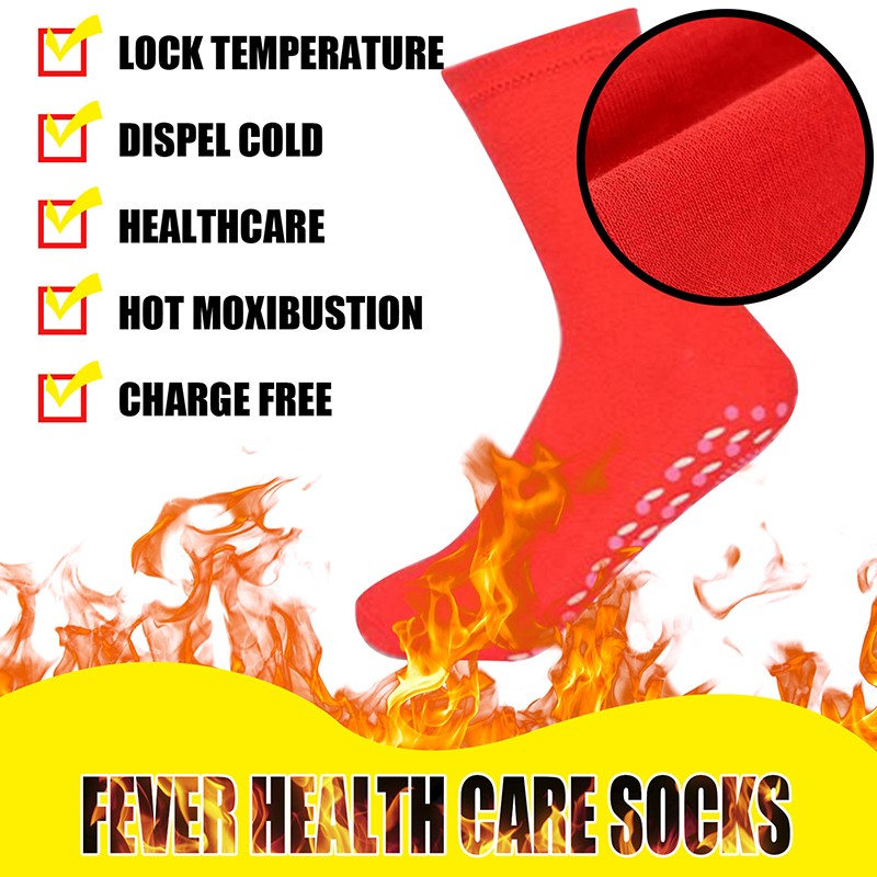 Unisex Self-Heating Health Care Socks Tourmaline Therapy Foot Massager Warm Sozo