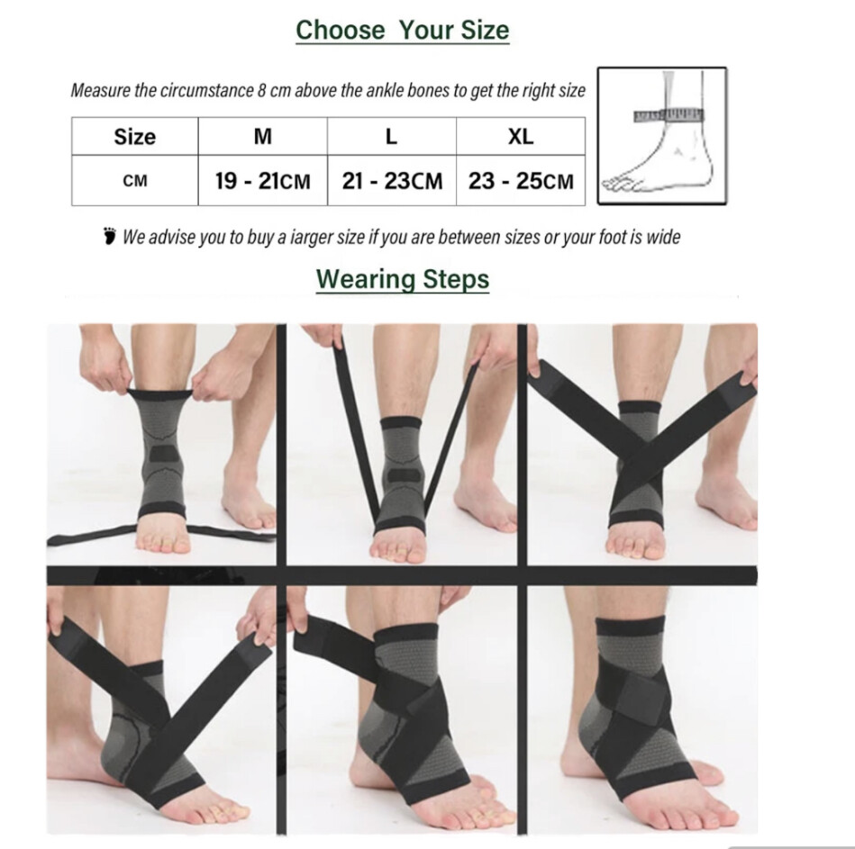 Tobillera Deportiva, protector y Soporte para Proteger el Tobillo y Pie