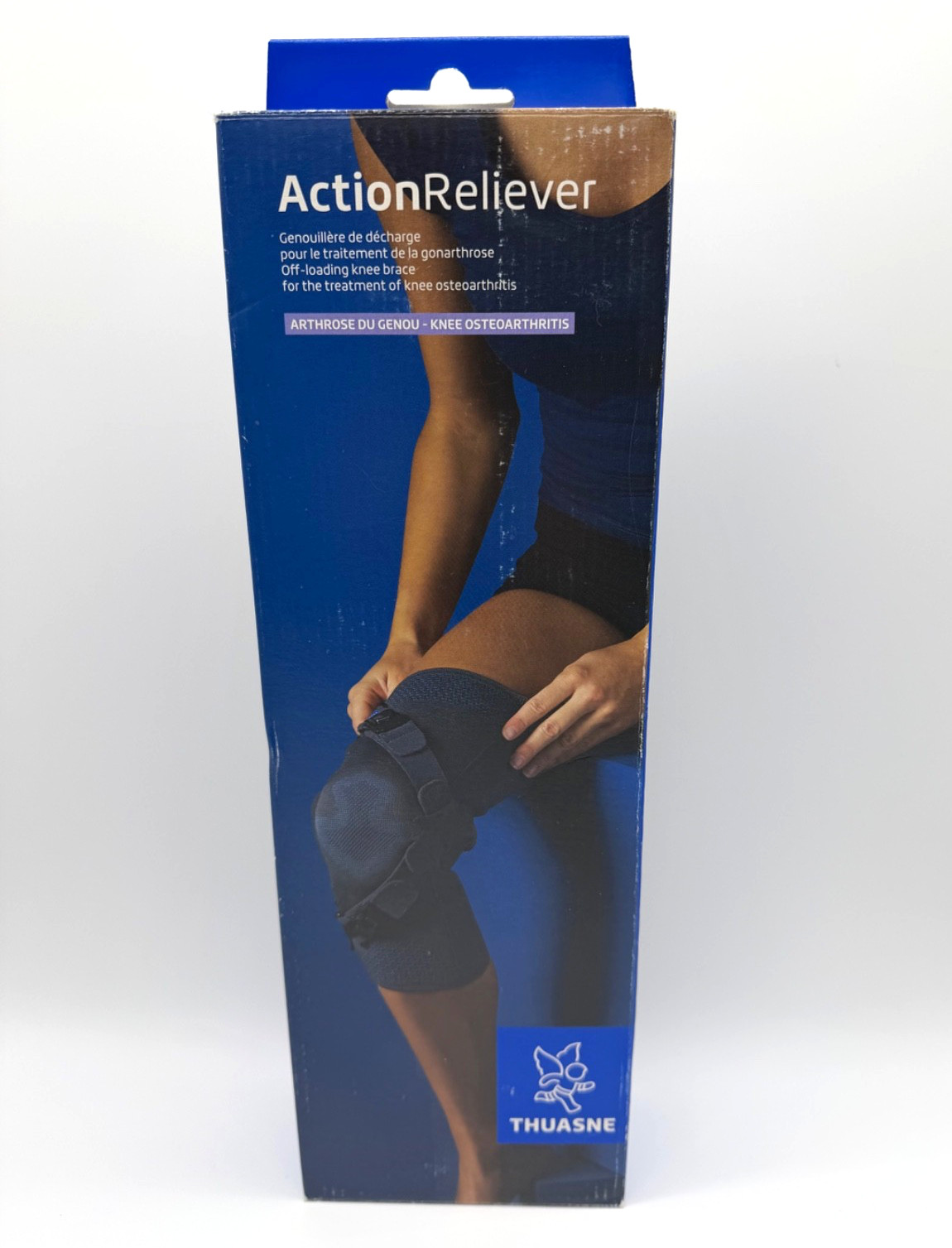 Thuasne Knee Brace Action Reliever Size 4 Left Medial/Right Lateral L/M Grey