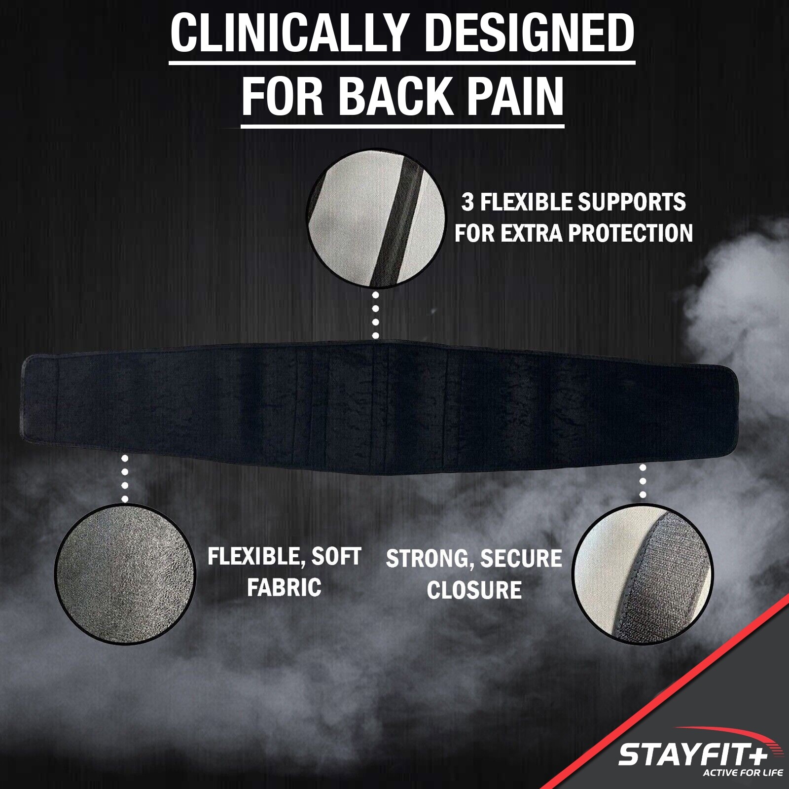 Lower Back Brace Adjustable Lumbar Work Support Belt for Pain Relief Men Women