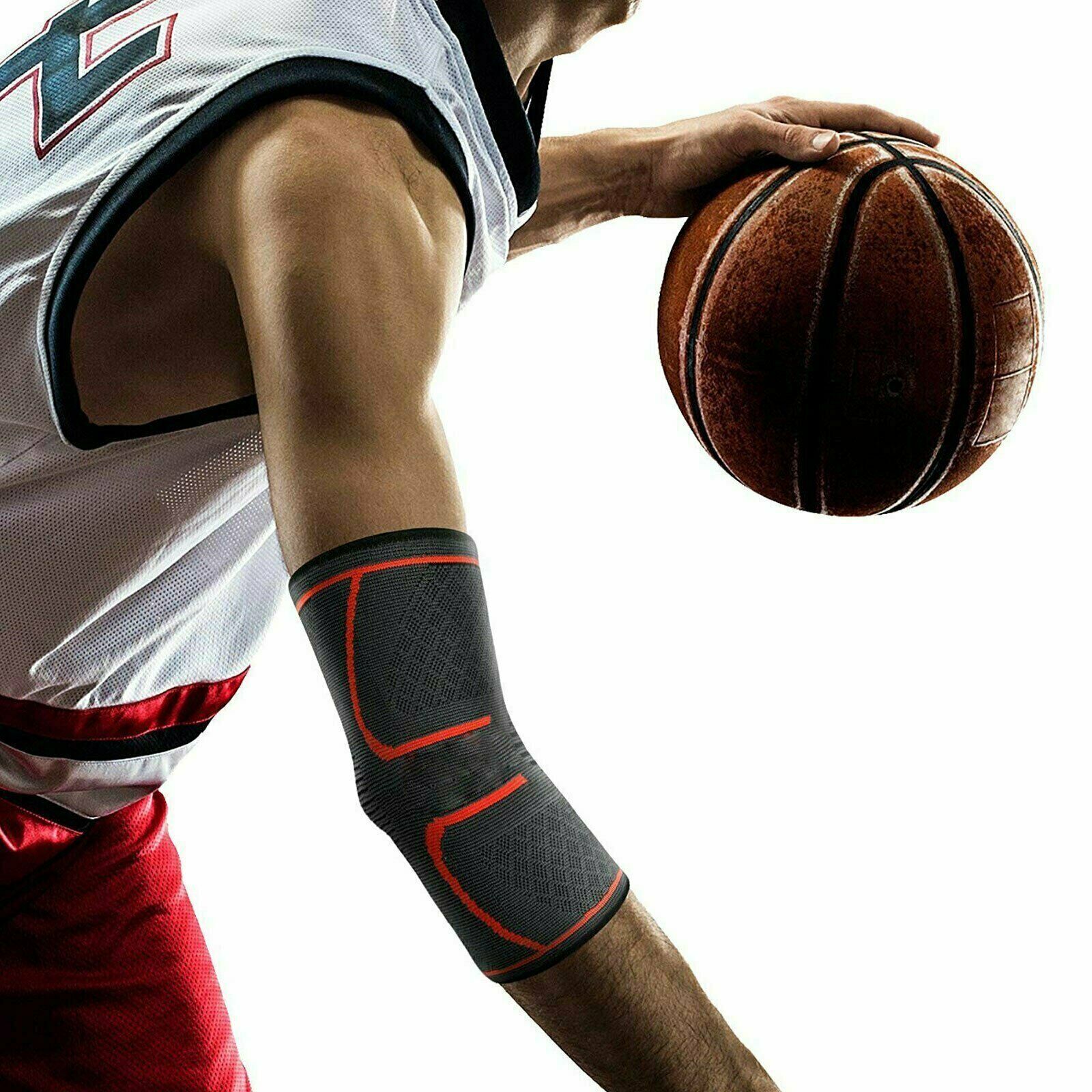 1 Elbow Brace Compression Support Sleeve Arthritis Tendonitis Reduce Joint Pain