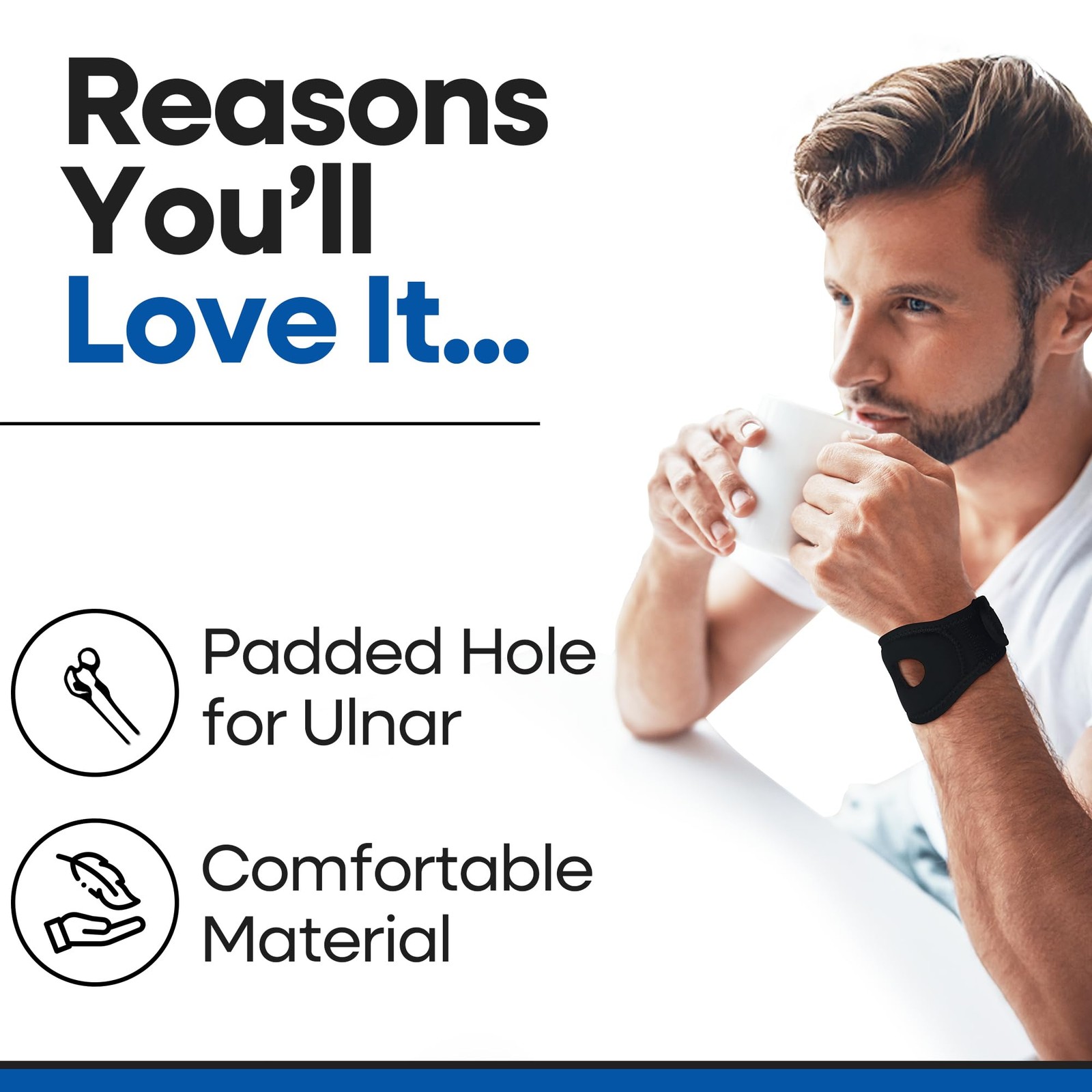 Wrist Wrap Compression Wrist Brace For TFCC Tears | Carpal Tunnel Pain & Tend…