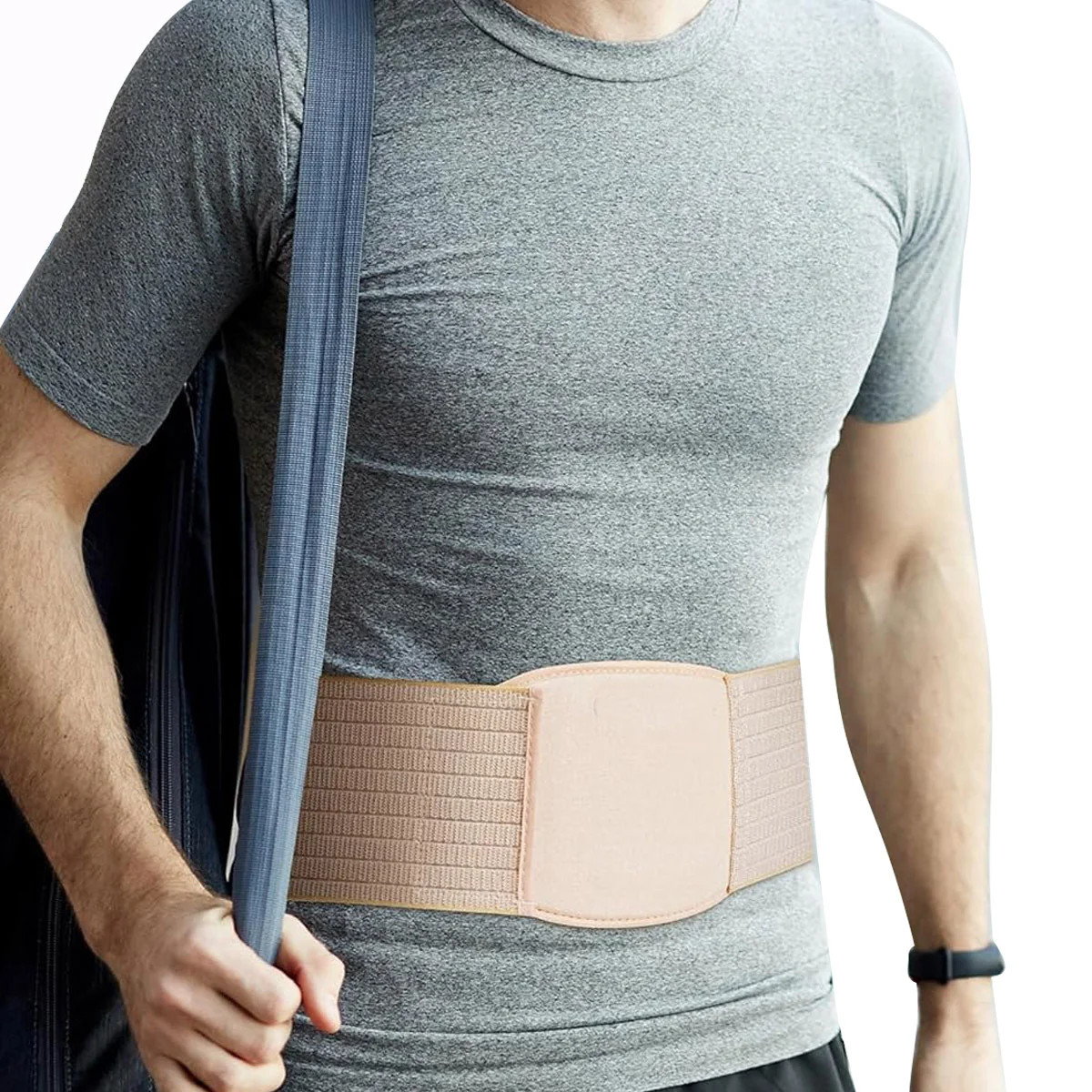 Umbilical Hernia Belt,Abdominal Support Binder with Compression Pad,For Navel Ve