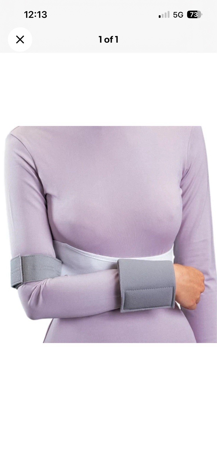 Immobilizer Elastic Shoulder with Foam Straps Part# 79-84048 Female XL New