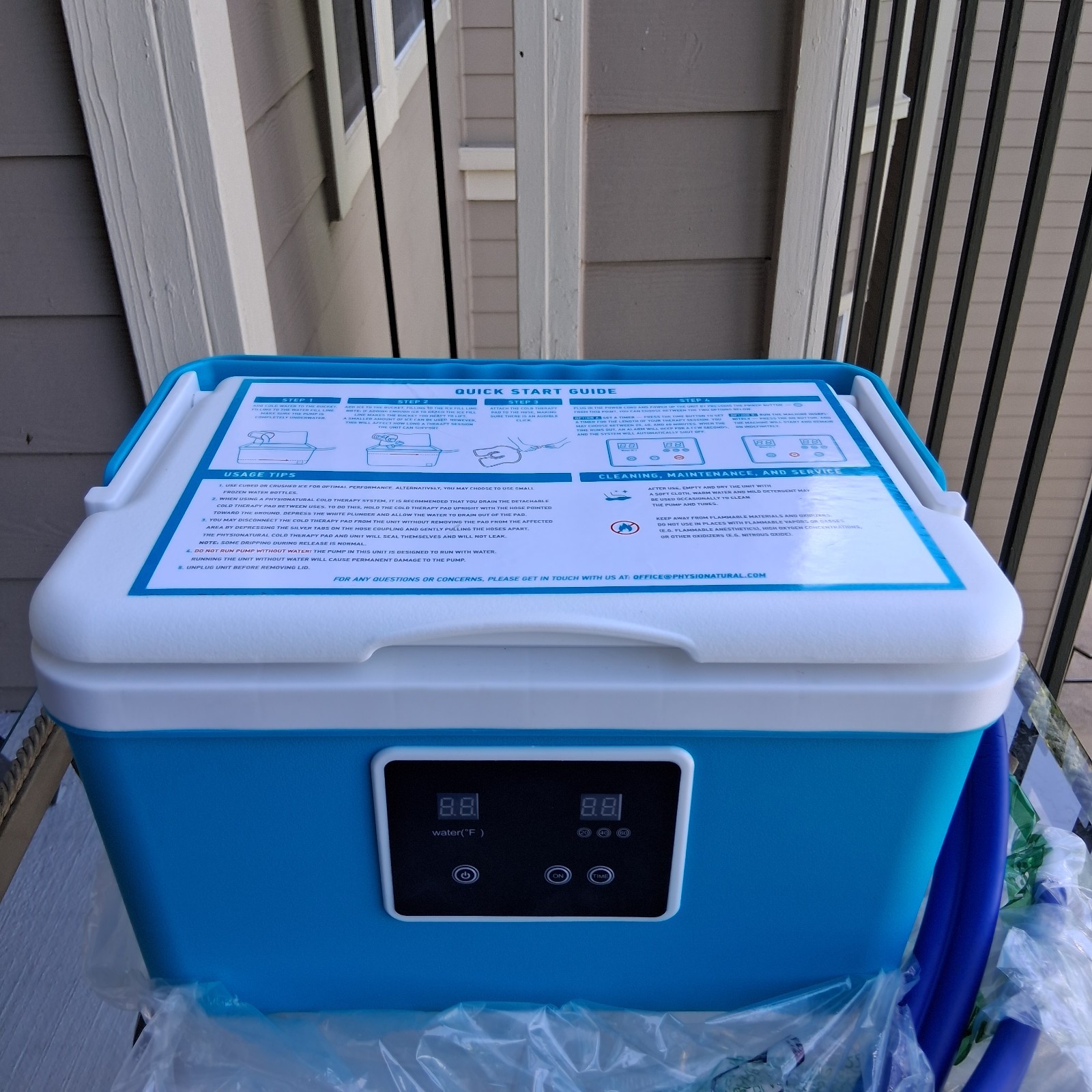 Brace Direct Ice Cold Therapy Machine – Cryotherapy for Pain Relief – No Pad