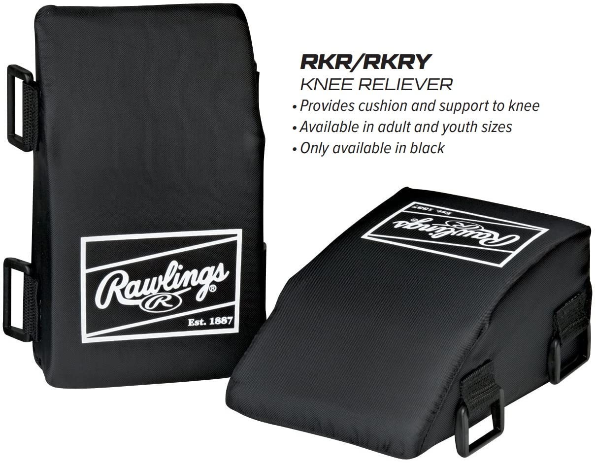 Rawlings | Catcher’s Knee Savers | Baseball/Softball | Adult | Black