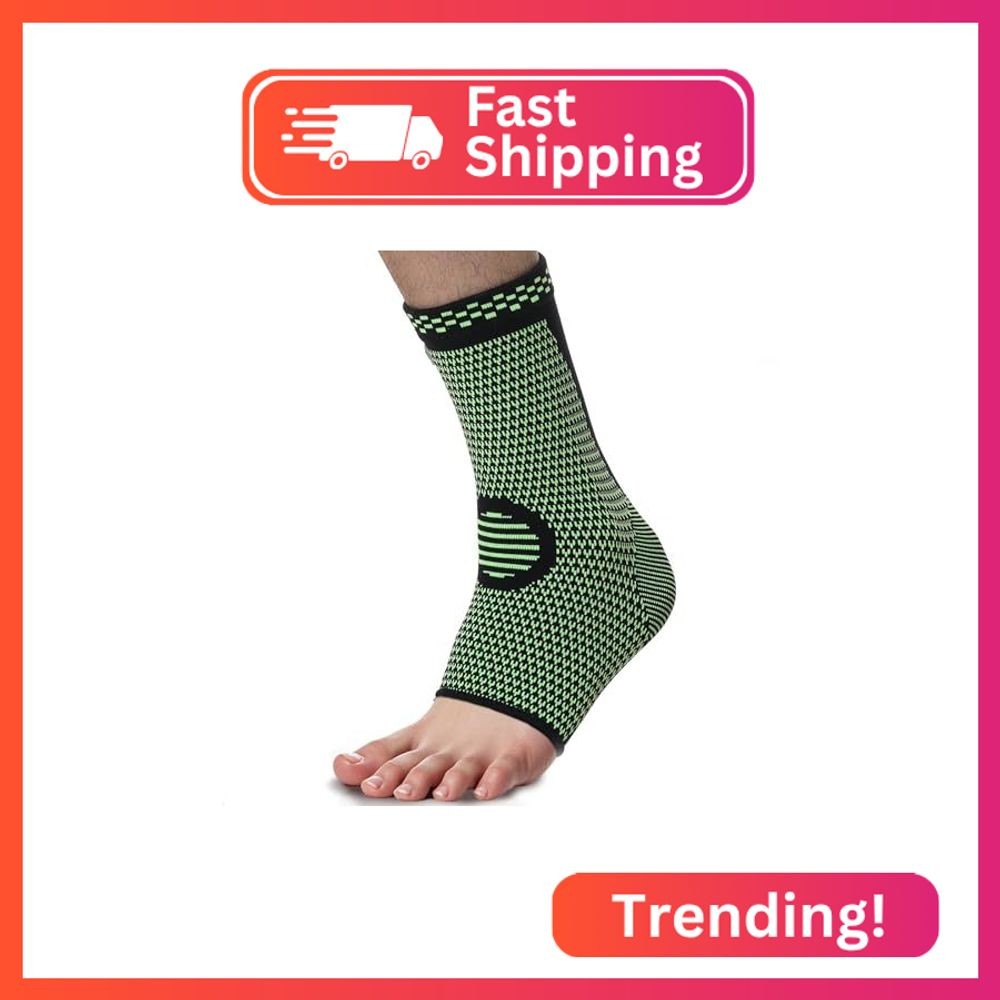 NeoTech Care Ankle Support Brace – Breathable – Men, Women, Right or Left (Green