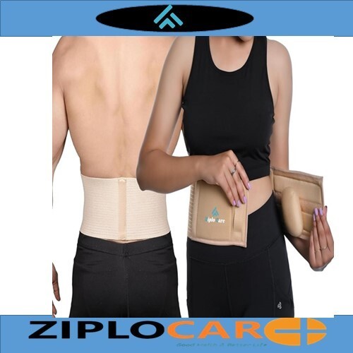 Ziplocare Hernia Support Belt Abdominal Binder for Belly Button Navel or Hernias
