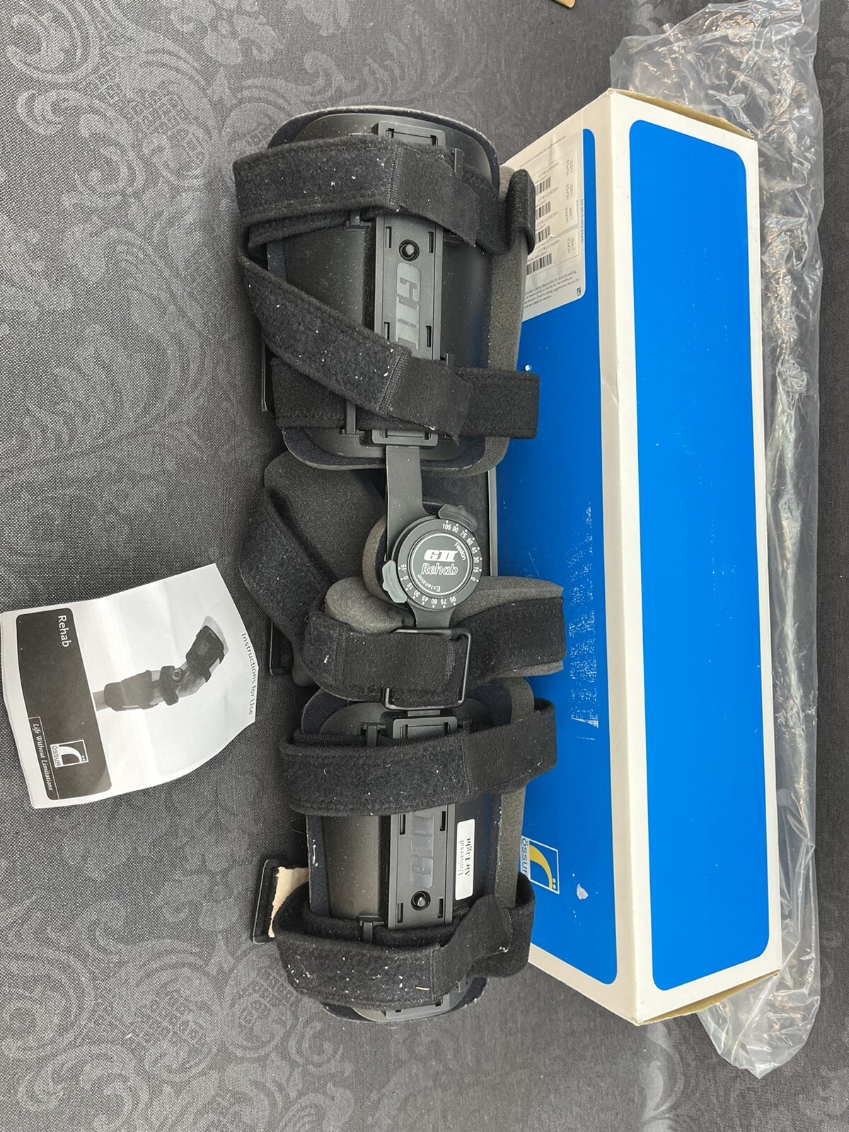 Ossur Rehab ￼Universal Air Light Knee Brace Hinged Wrap One Size