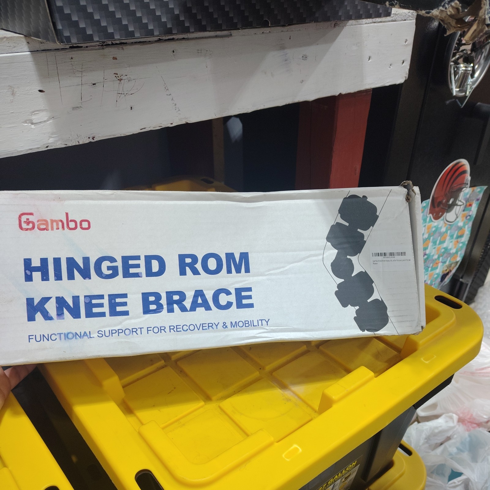 ROM Hinged Knee Brace, Adjustable Post-Op Support for ACL/MCL/PCL Injuries
