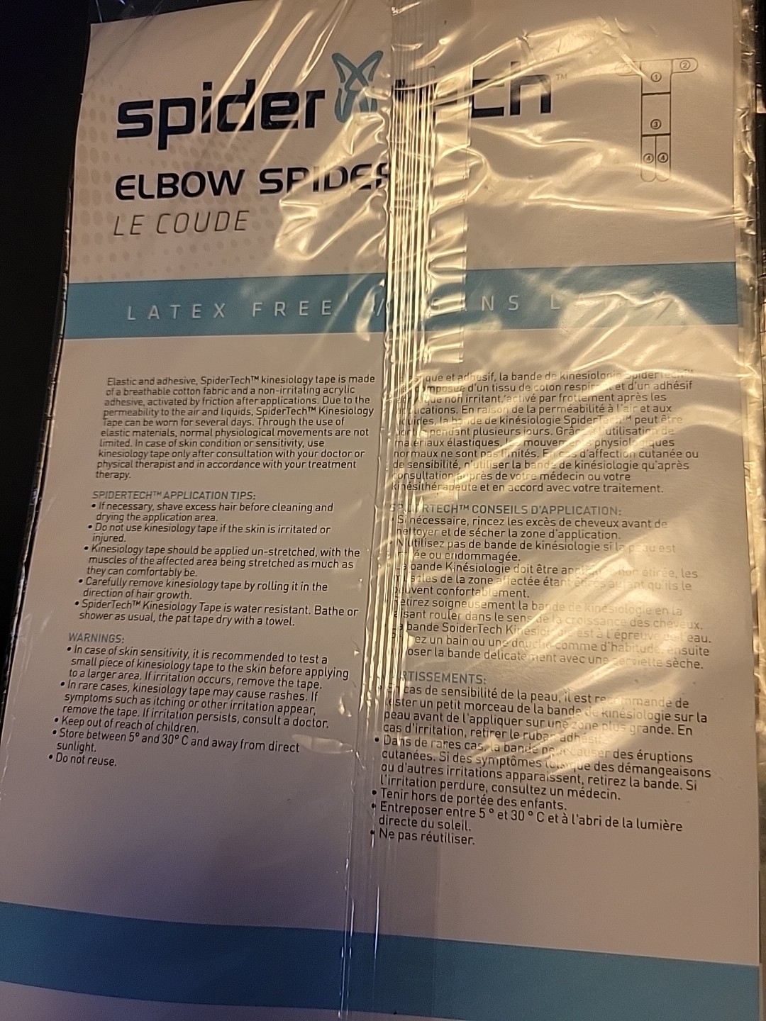 Spider Tech Elbow support tape 5 packs
