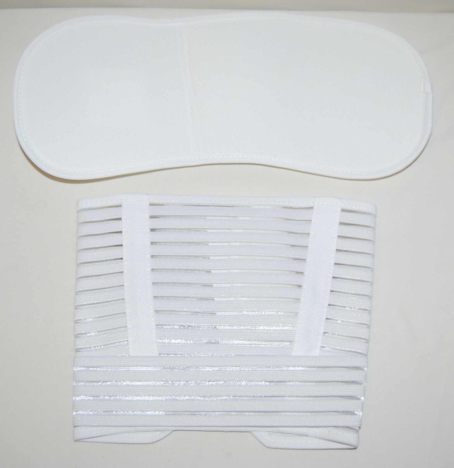 New Belly Band Brace for Pregnancy Pelvic Support in White sz M