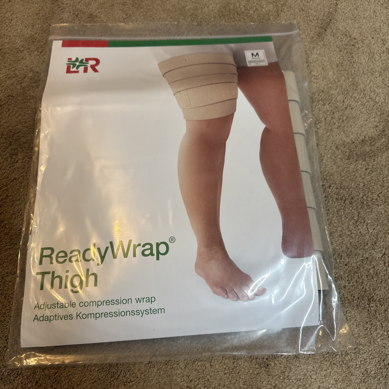 L&R ReadyWrap Beige Thigh Medium 30 cm Compression Wrap