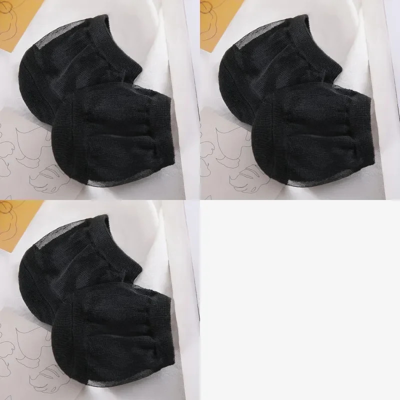Forefoot Socks Woman Summer Solid Color Female Half Foot Toe Cover Half Socks He