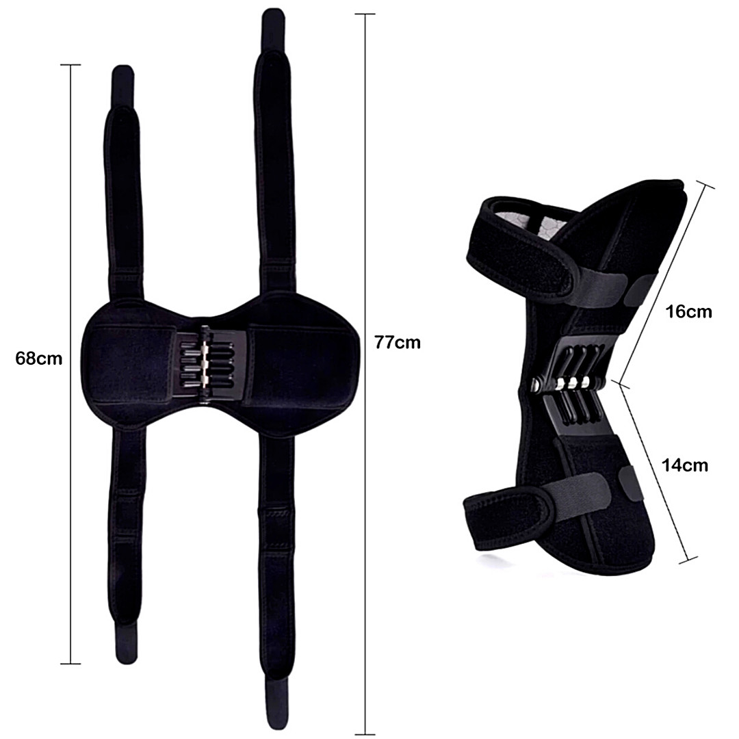 Adjustable Heavy Duty Knee Brace Support with Spring System Joint Pain Relief