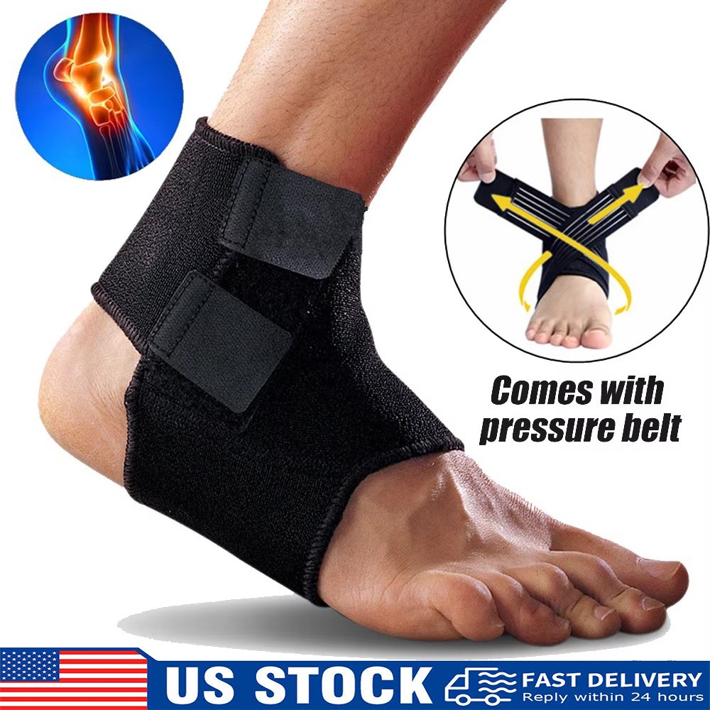 Ankle Support Brace, Breathable Adjustable Wrap, 1/2 Pack For Men & Women Sports