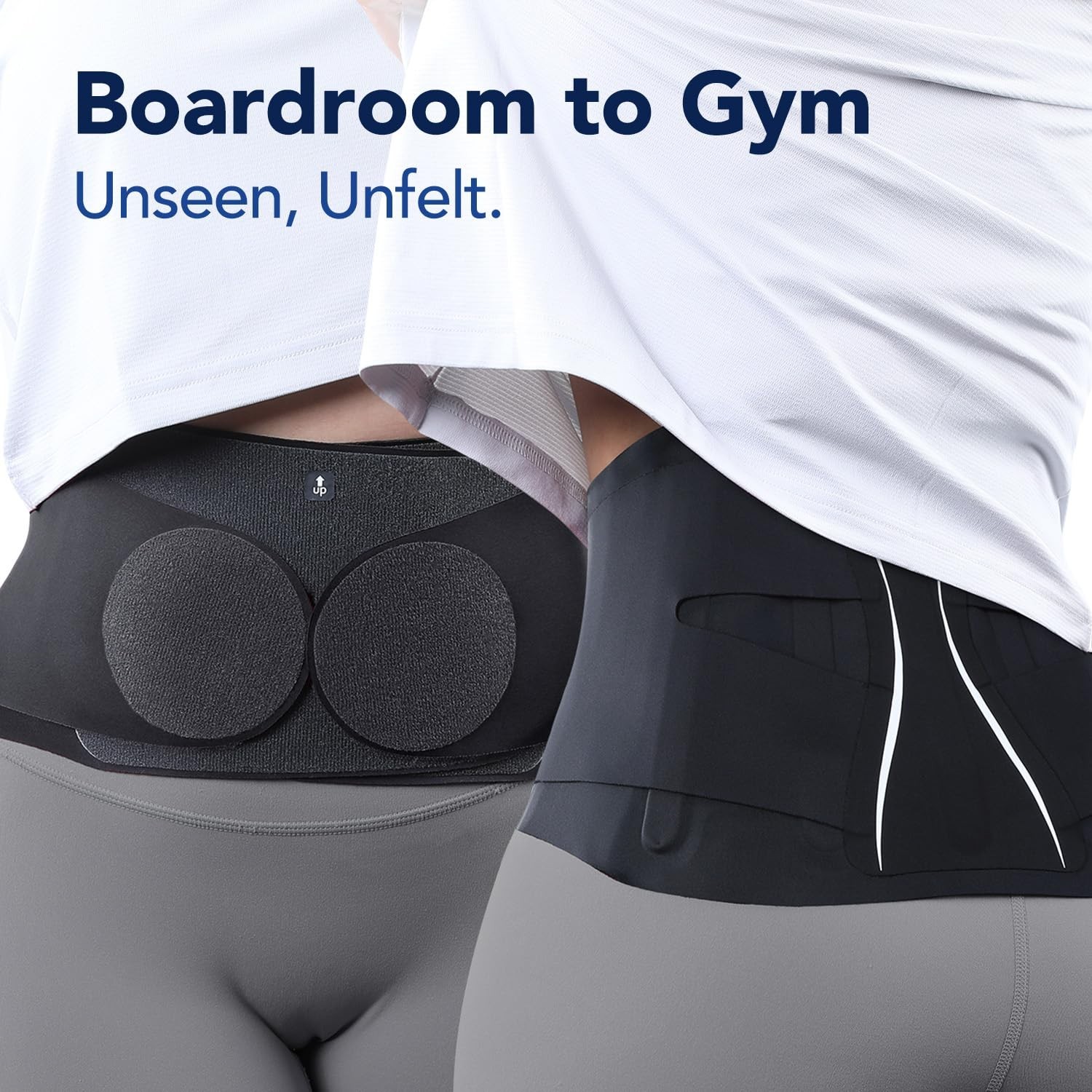 0.5mm Ultra Thin Back Brace Women Men Seamless Yoga Fabric All Day Comfort Wear
