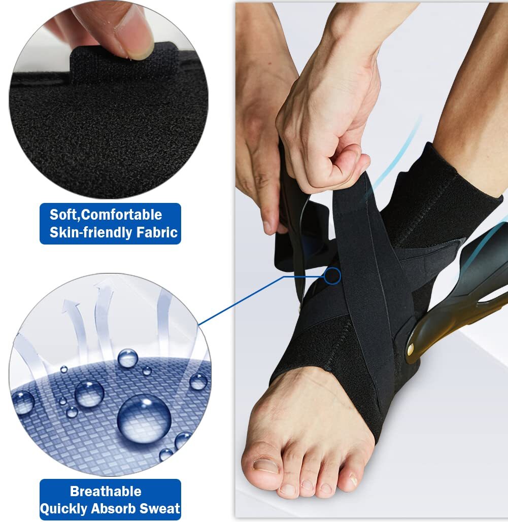 Black Ankle Brace Support Compression Stabilizer Pain Relief Foot Lace Up Wrap X