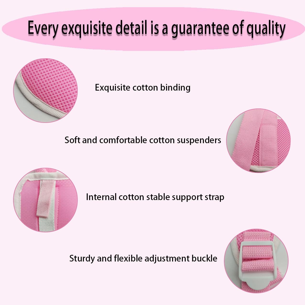 Adjustable Kids Arm Sling Shoulder Support Injuries Rehab Pink Medium