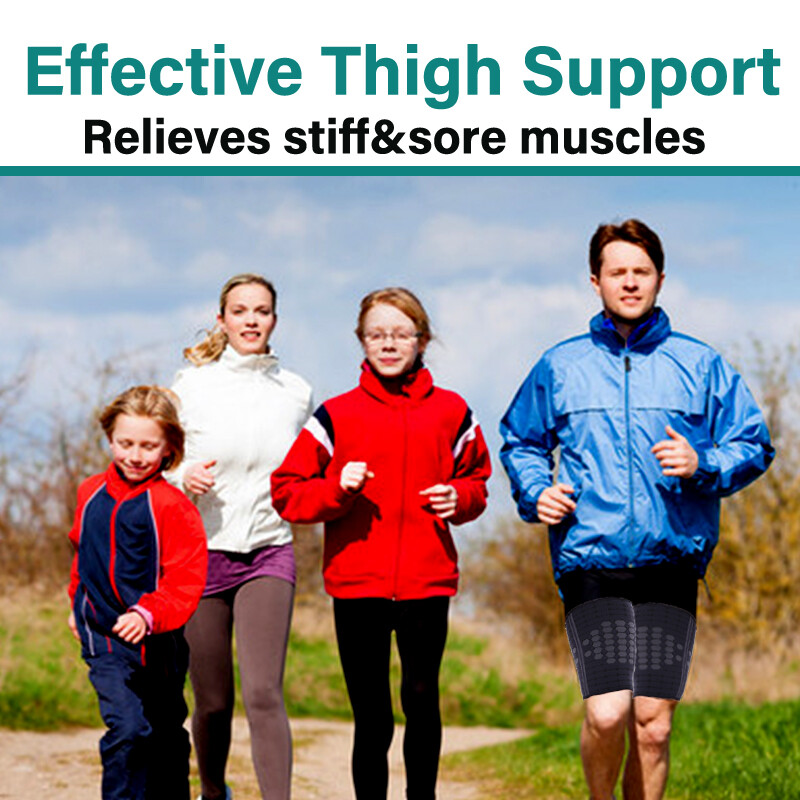 Thigh Support Brace Hamstring Quad Compression Sleeve Quadricep Sciatica Pain US