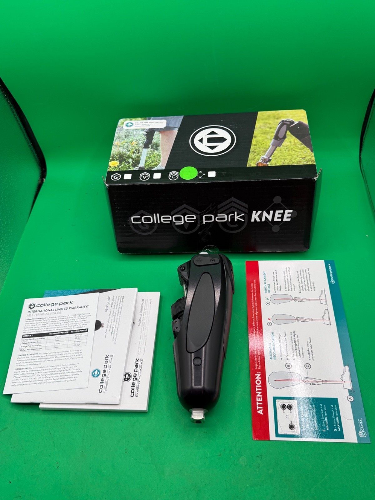 Collegepark college park capital hydraulic prosthetic knee. New