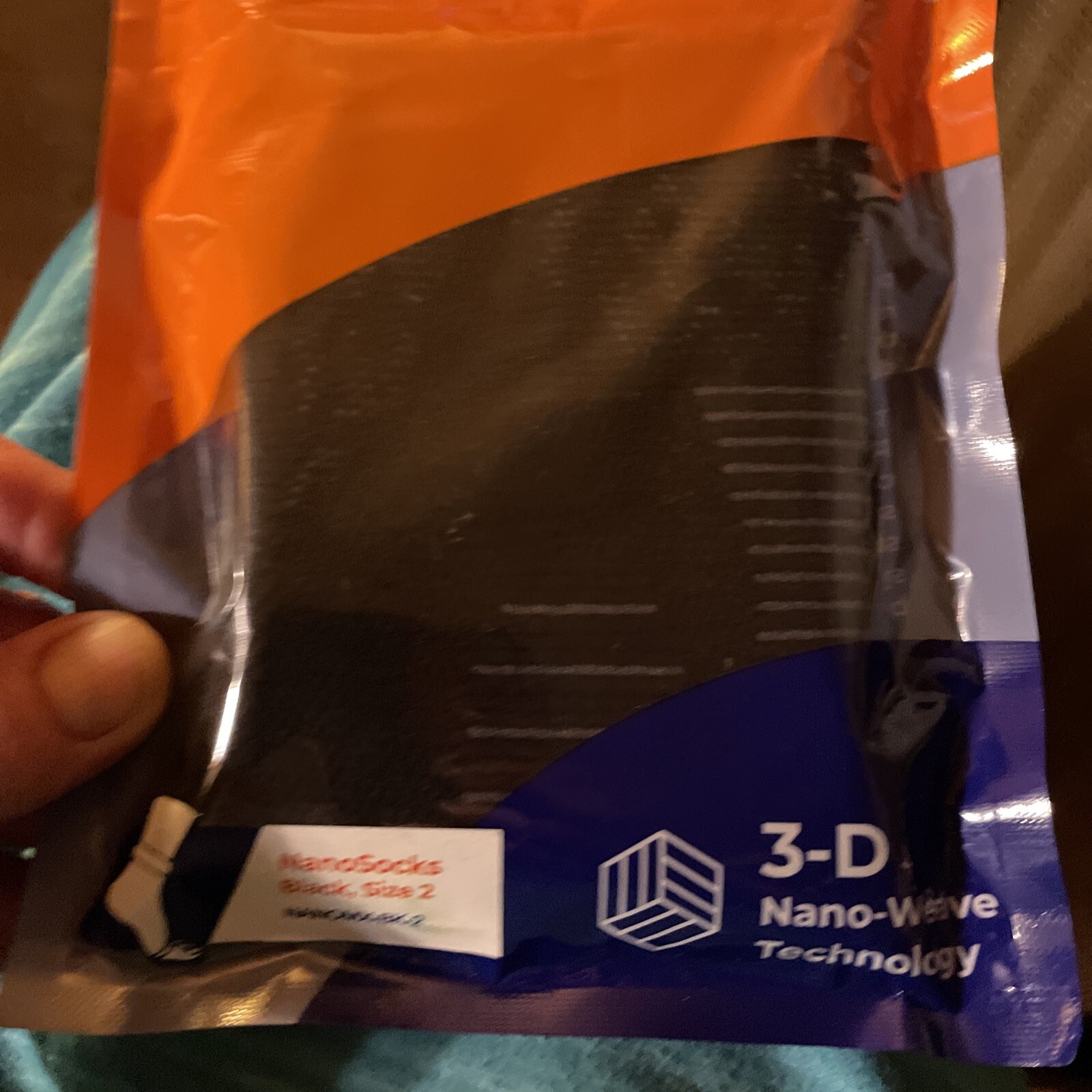 Nanosocks Compression 3-D Nano-Weave Technology Nanomx-BK-2 Black Size 2 Medium