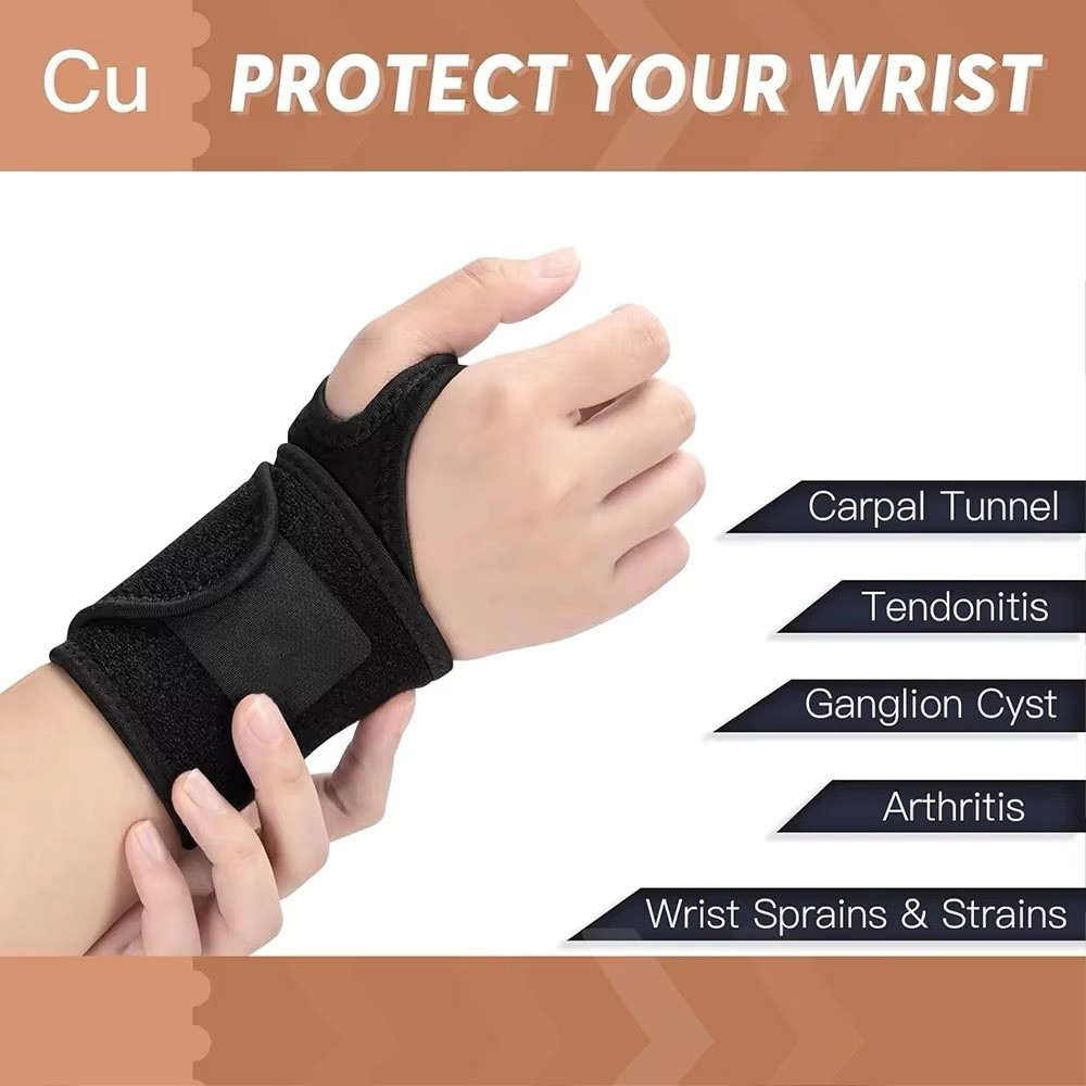 Right / Left Wrist Hand Brace Support Carpal Tunnel Sprain Arthritis Gym Sports