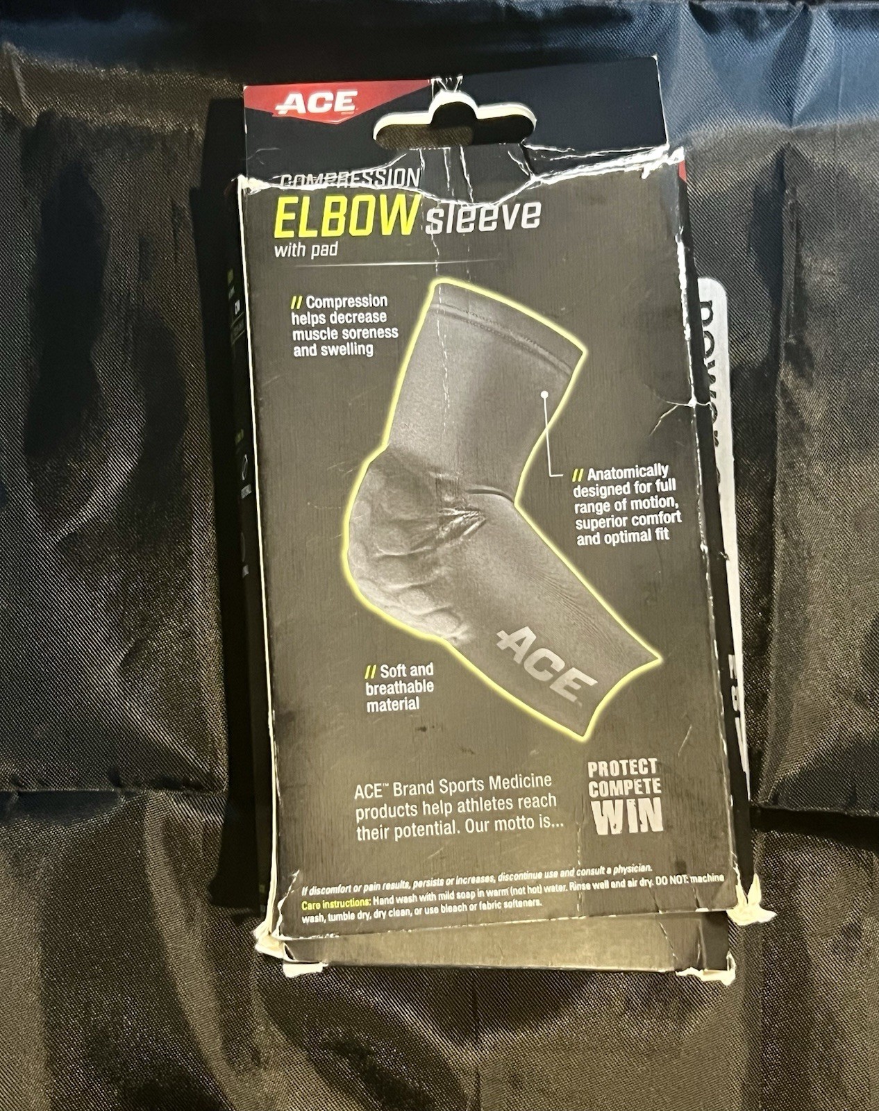 ACE Compression Elbow S M Sleeve Pad Abrasion Protection New Open Box