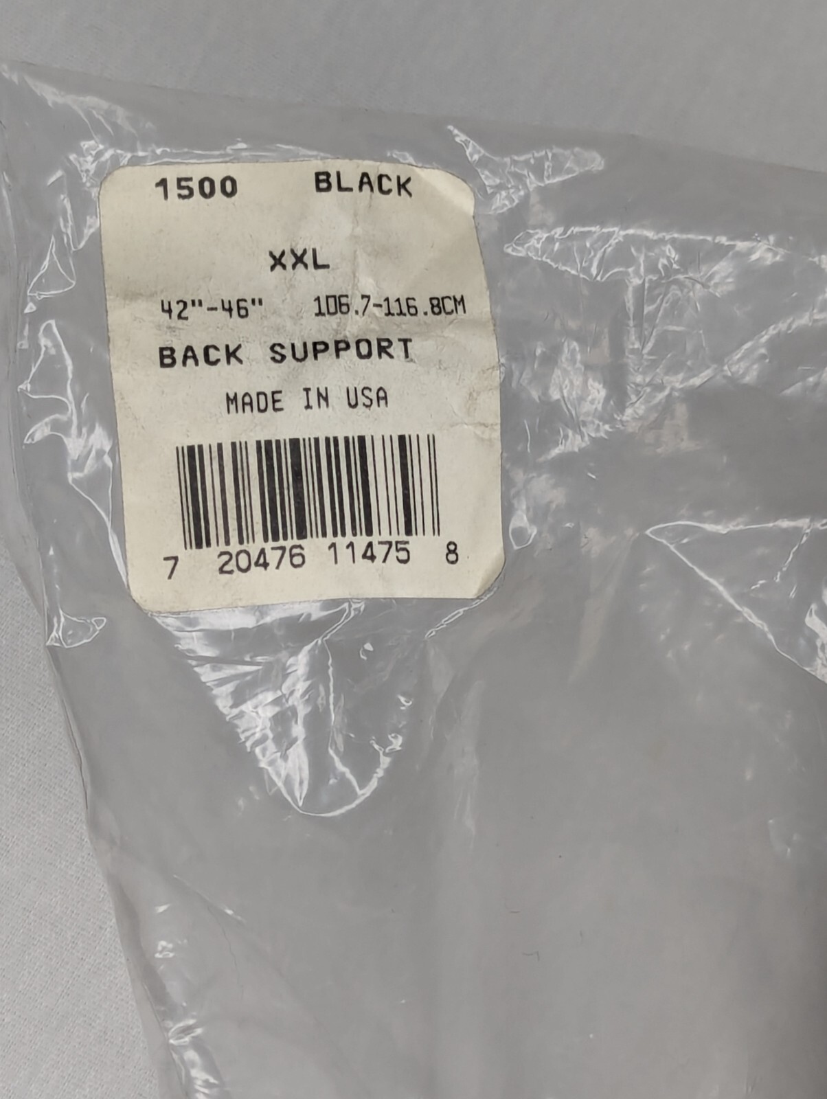 Ergodyne 1500 Proflex Back Support Black Made In USA XXL 42″-46″