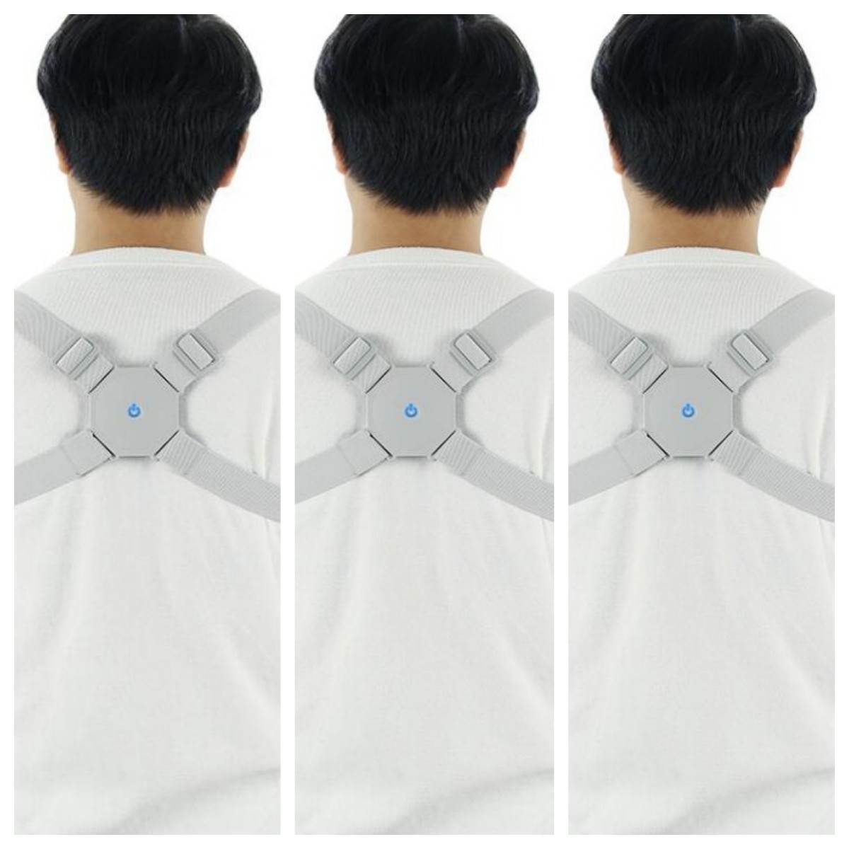 Smart Posture Corrector Bluetooth Vibration Sensor Back Brace Trainer Reminder