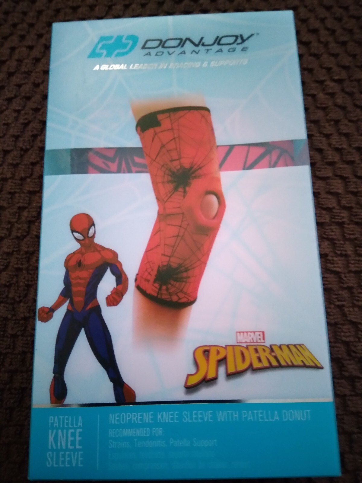 Donjoy Advantage Pediatric Spiderman Patella Knee Sleeve