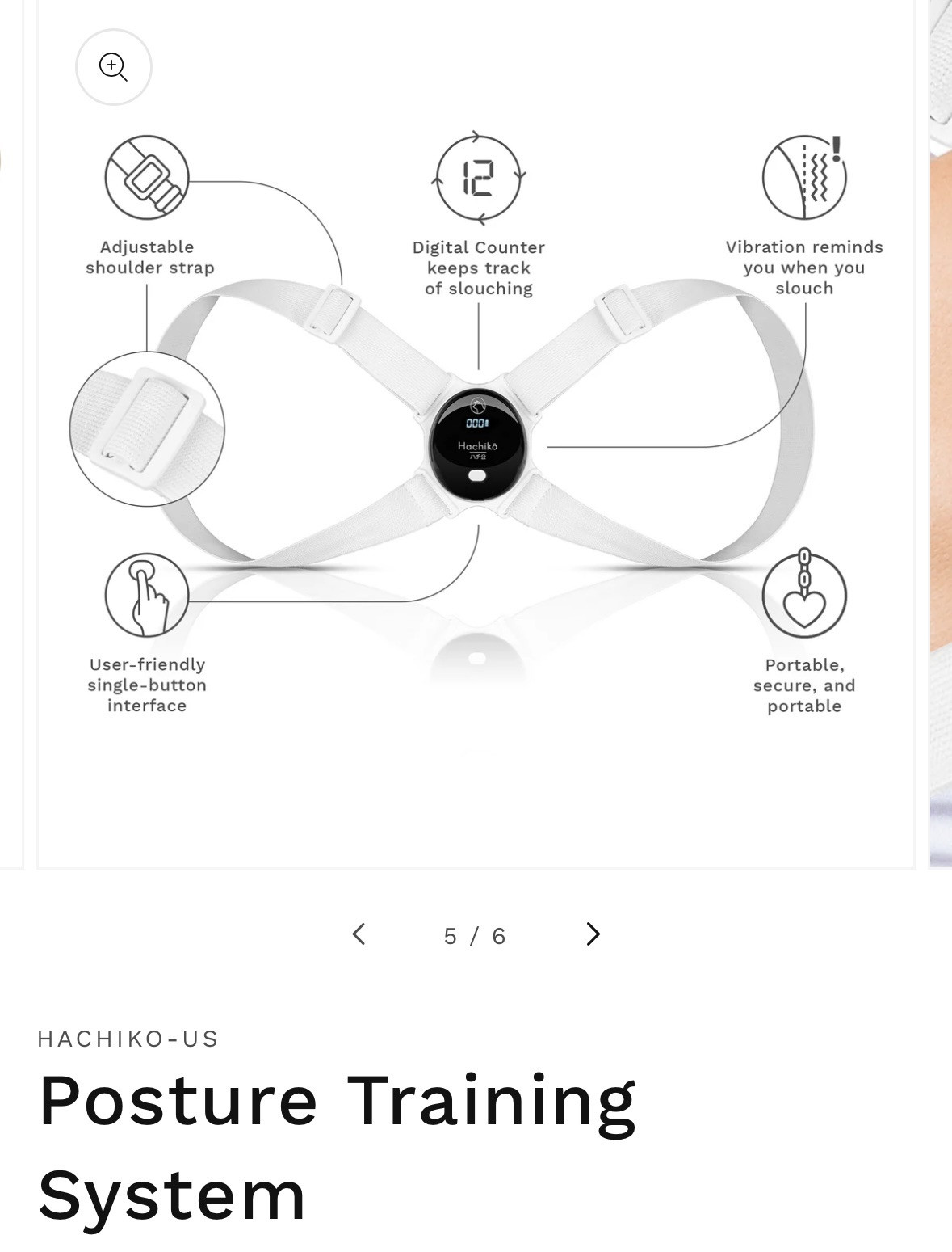 Hachikō Perfect Posture Training System Never Used (SOLD OUT ON MAIN SITE @ $60)