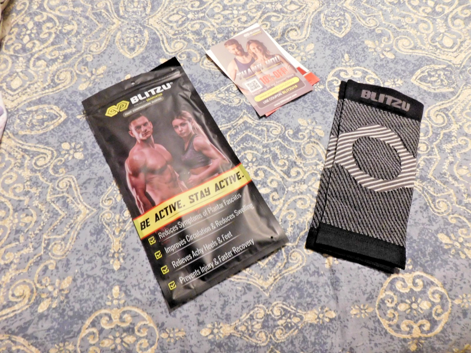 BLITZU FOOT COMPRESSION SLEEVES, Sizes XXL, New in Bag