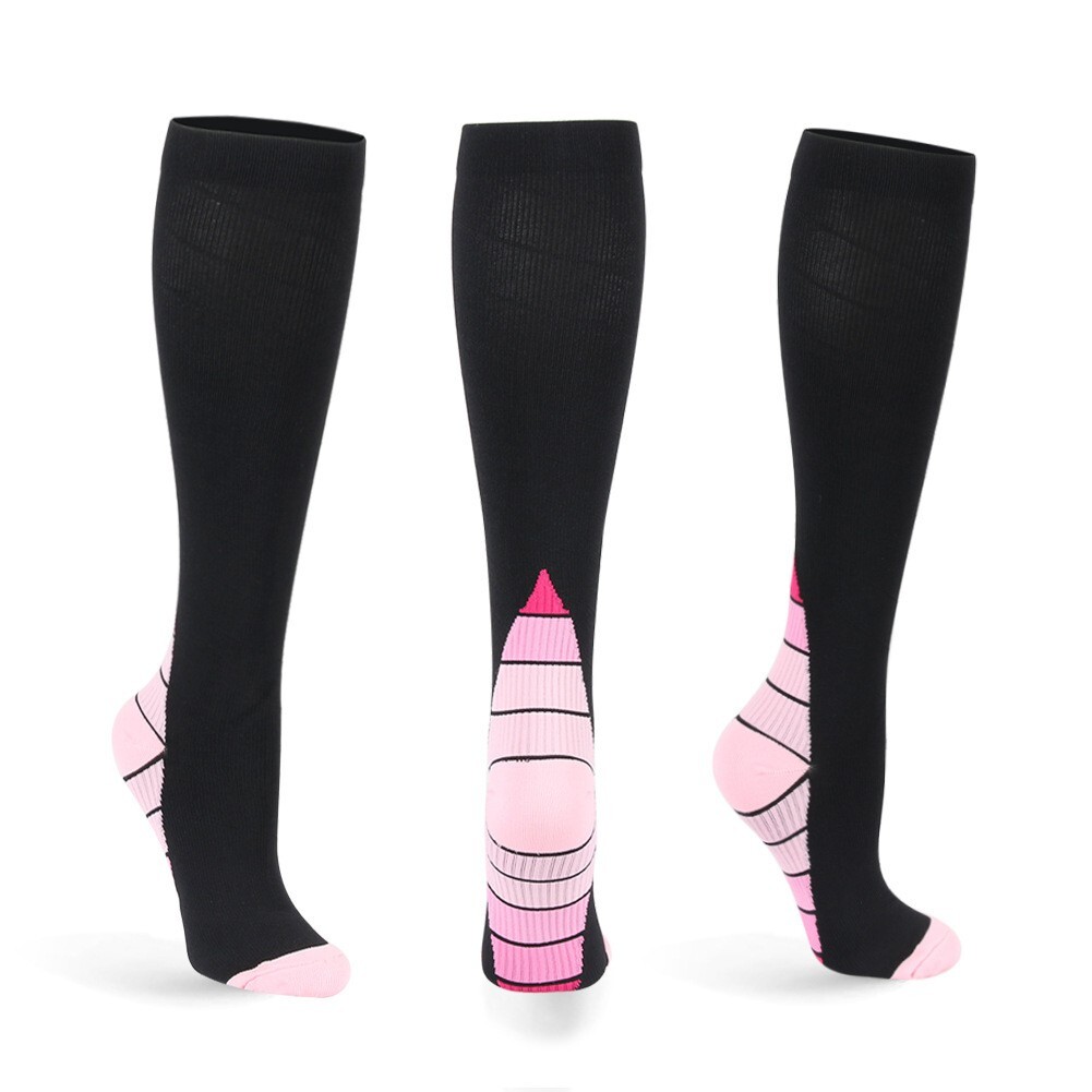 3Pairs Women Men Compression Socks Stockings Knee High S/M-L/XL Medical Support