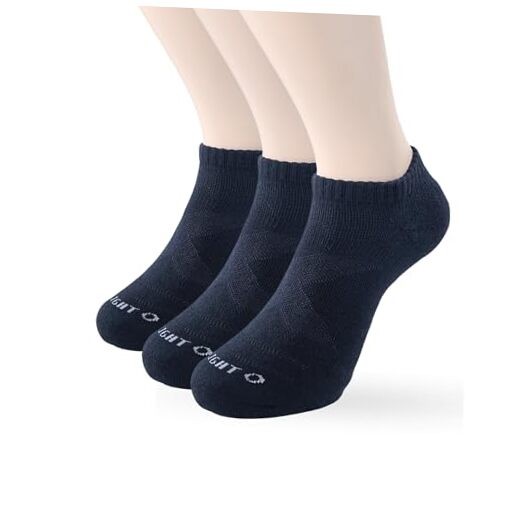 Black Ankle Socks for Women Men (3-Pack) – Cushioned Moisture Wicking Medium