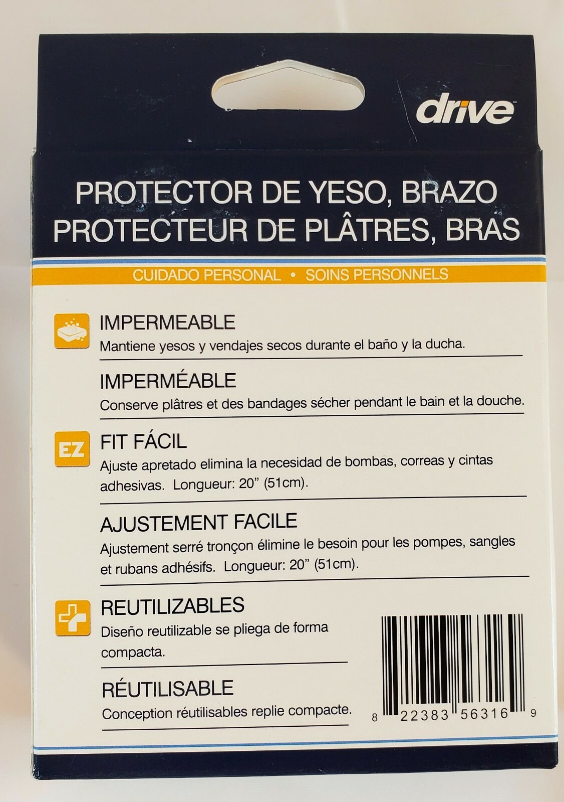 Set of 2 Drive Medical Cast Protector Arm Medical Waterproof Easy Fit Reusable