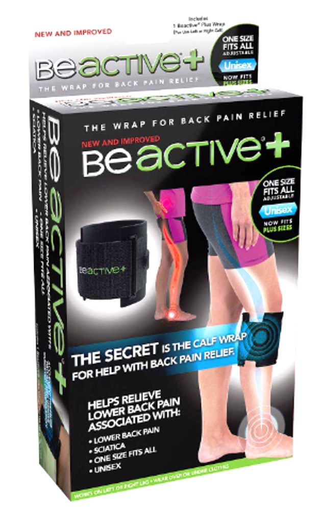 BeActive+ Back and Calf Heat Wrap Mesh Fabric, 1 Wrap