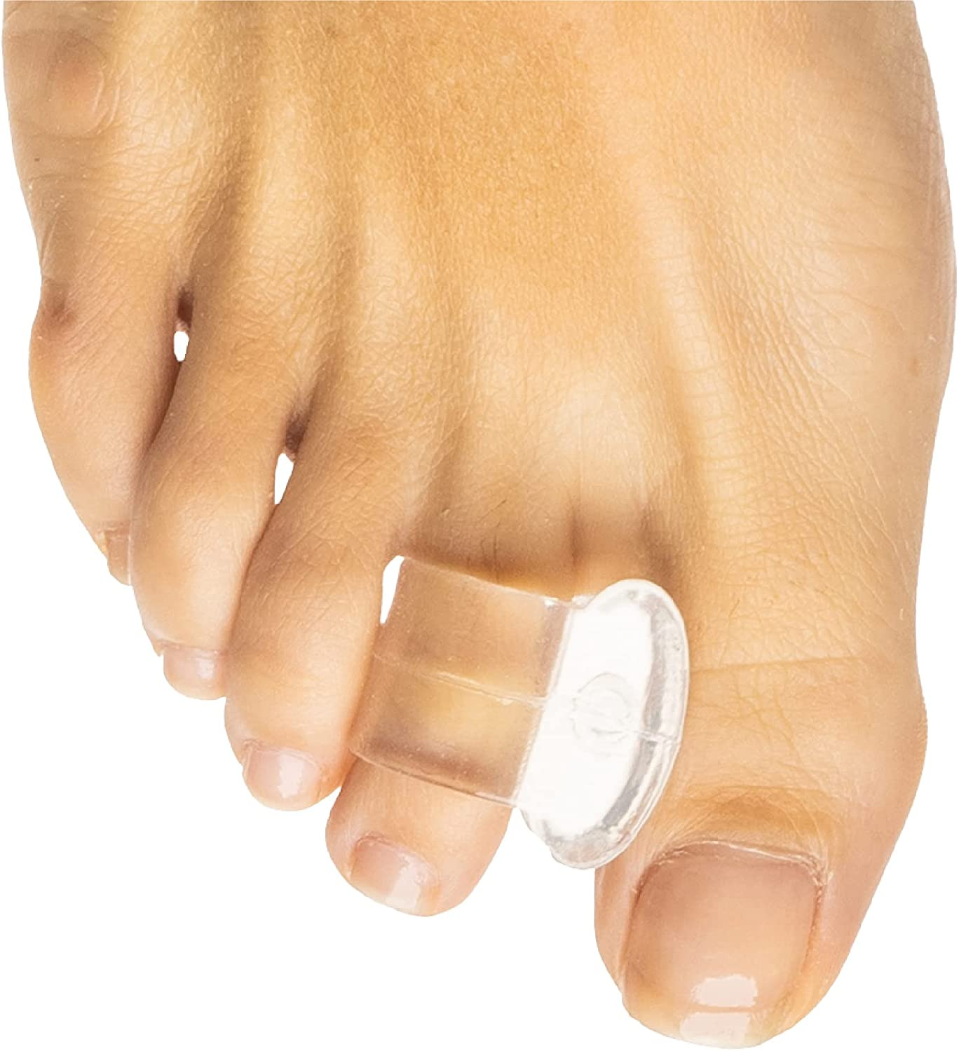 Gel Toe Separators for Overlapping Toes Bunions Big Toe Alignment Spacer 4 Pack