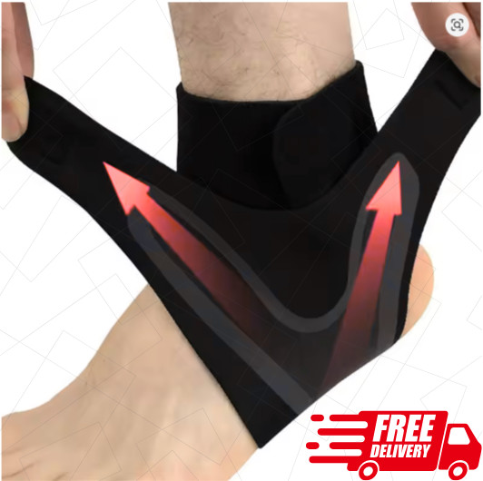 Ankle Support Brace Compression Sleeve Plantar Fasciitis Pain Relief Foot Wrap.