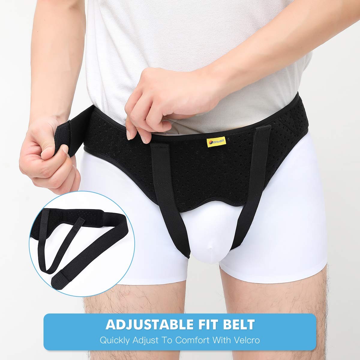 Tenbon Hernia Belt Truss for Single/Double Inguinal or Medium (Pack of 1)