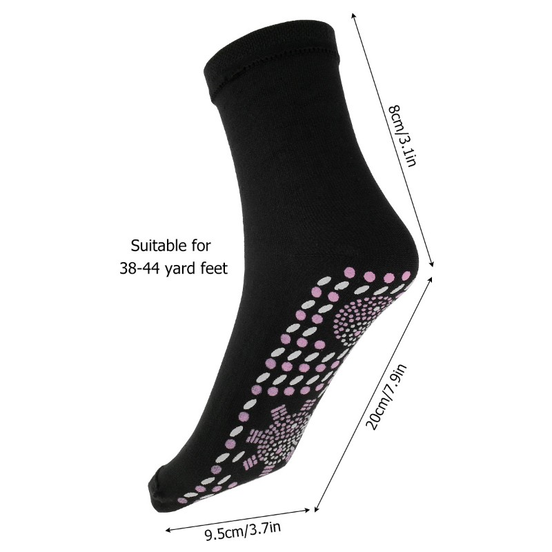 Unisex Self-Heating Health Care Socks Tourmaline Therapy Foot Massager Warm Sozo