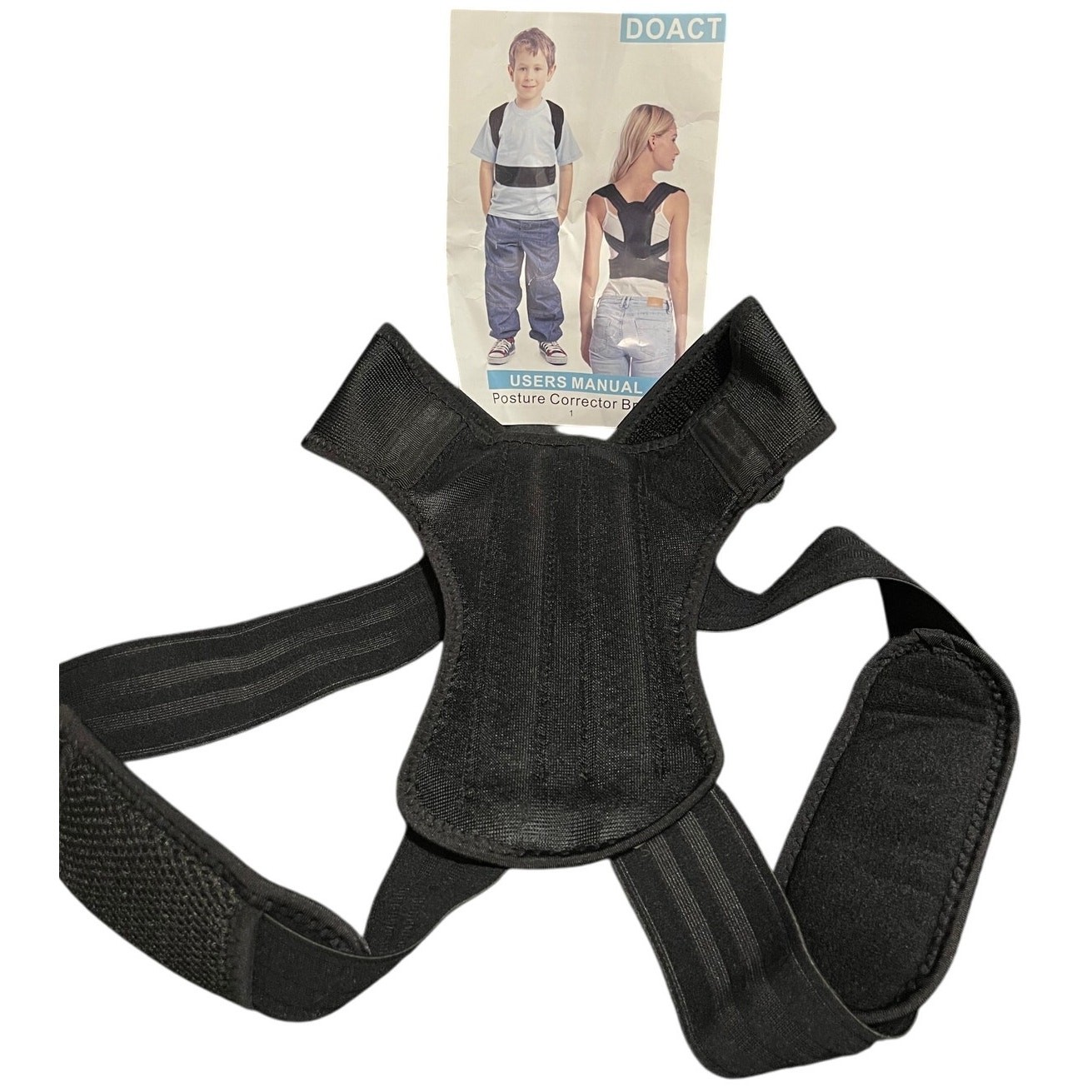 New in Bag Black Posture Corrector for Back – Unisex