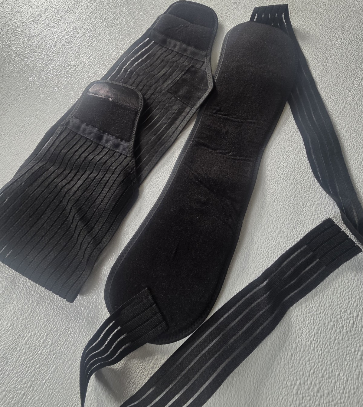 Black Adjustable compression belt for pregnant women XXL