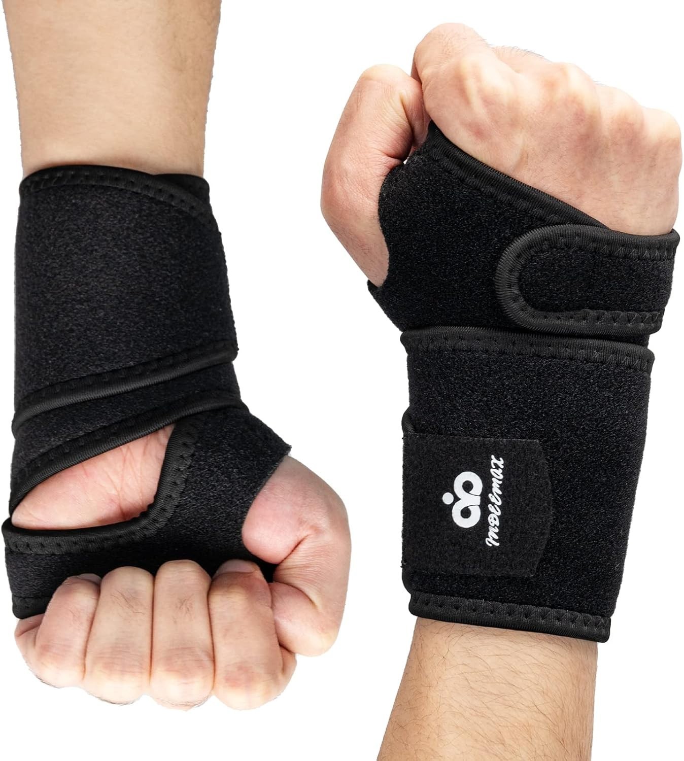 2 Pack Copper Wrist Brace Support for Pain Relief – Adjustable & Breathable