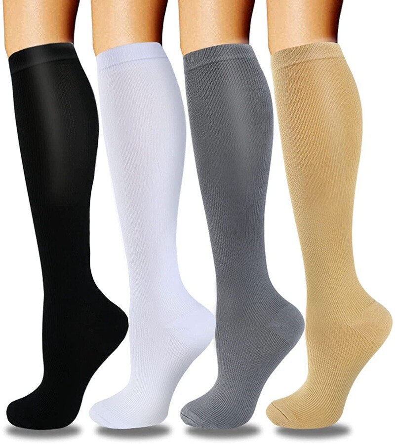 3 Pairs Compression Socks Leg Support Stockings Leg Support Orthopedic Hose Good