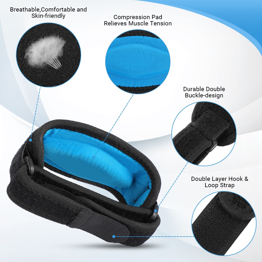 Adults Elbow Support Brace Protector Pad Guard Strap For Tennis Outdoor Spor CX4