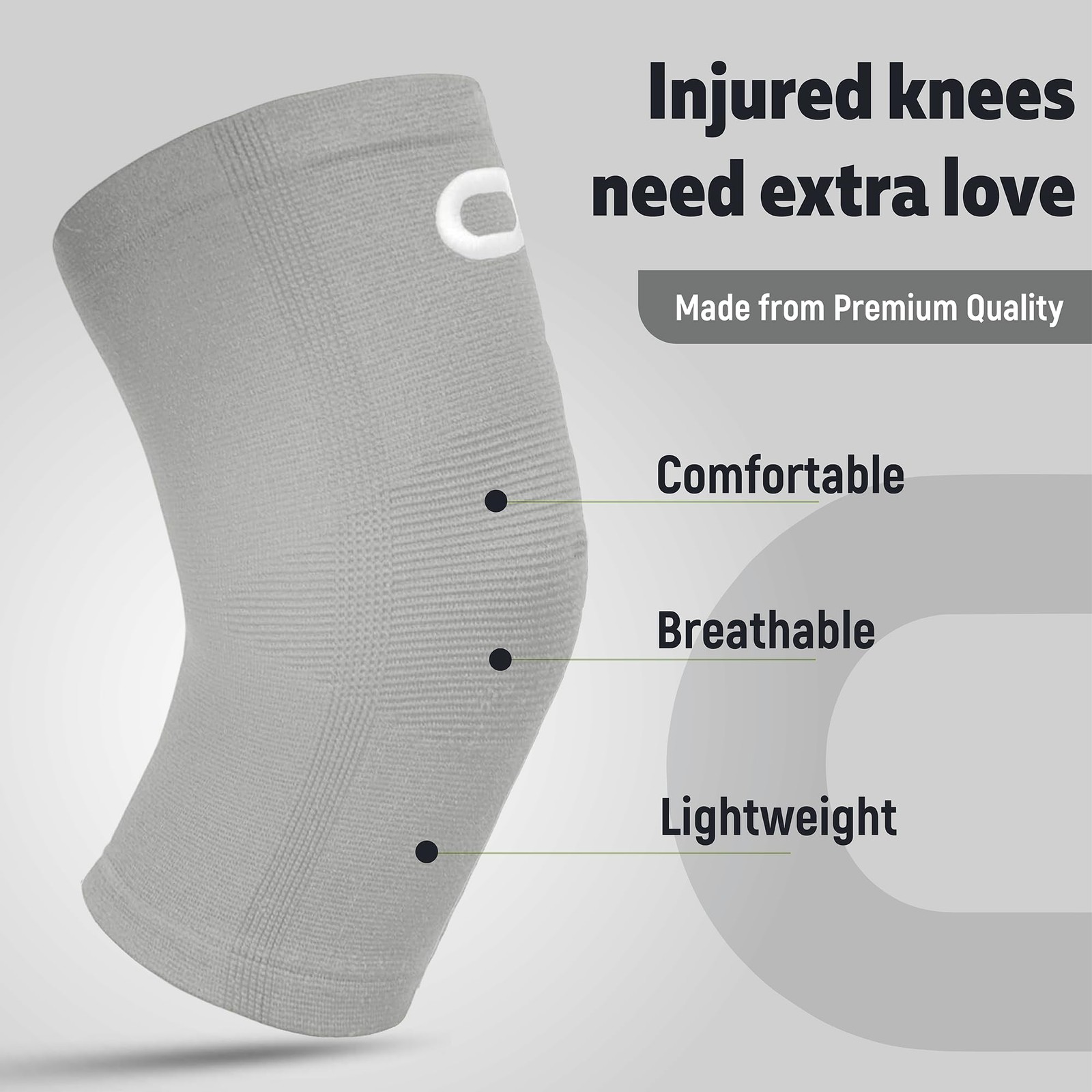Knee Brace for & Men (Pair) – Knee Sleeves for Running, Workout, Weightliftin…