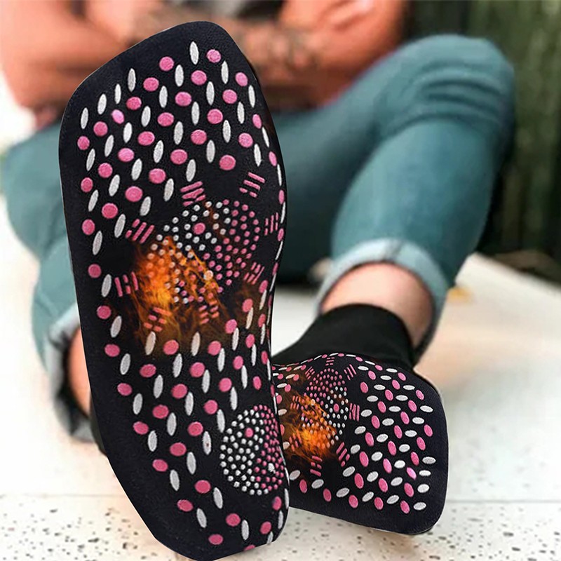 Unisex Self-Heating Health Care Socks Tourmaline Therapy Foot Massager Warm Sozo