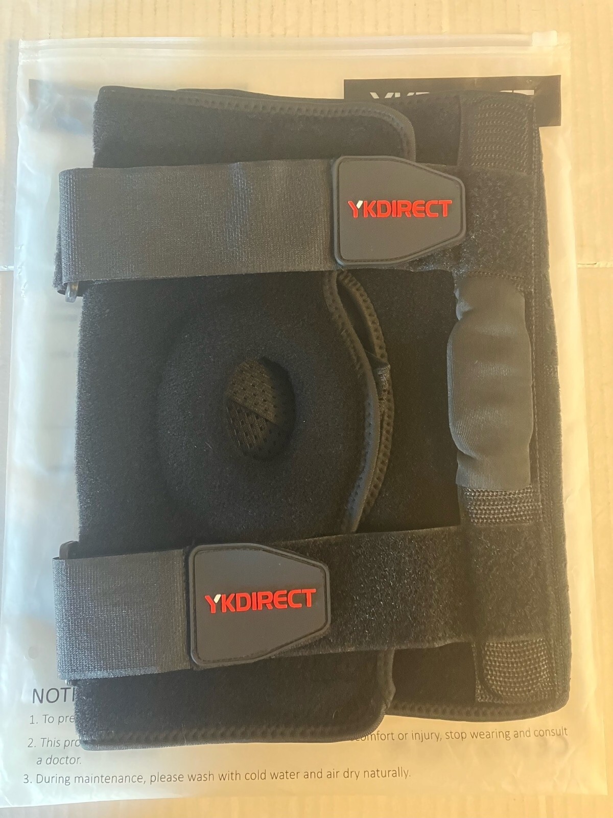 YKDirect Hinged Knee Brace Aluminum – 20% Spandex 80% Nylon – Unisex Size Large