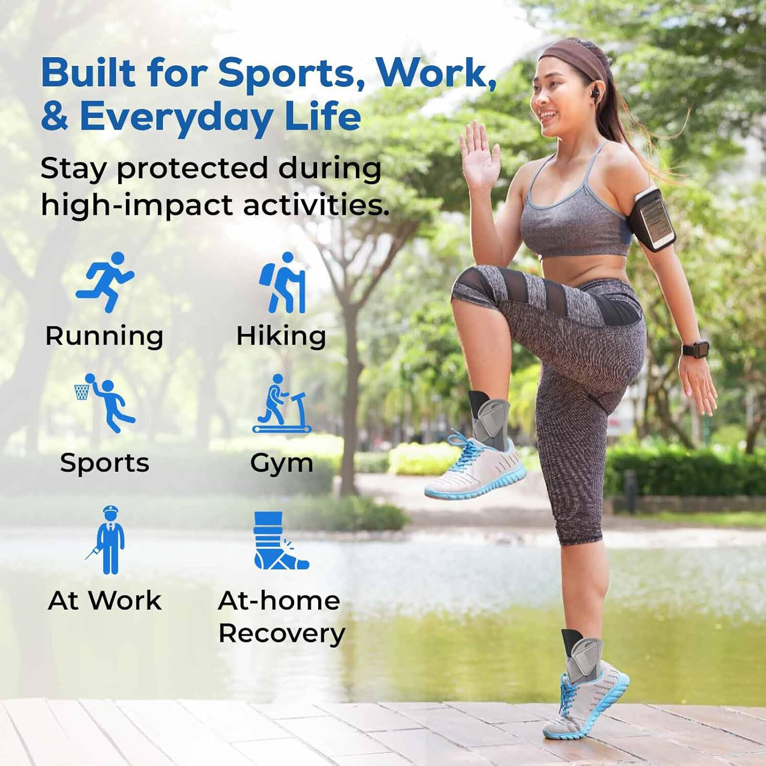 Foot Drop Ankle Support Splint Orthotics Fracture Sprain Injury Brace Pain Strap